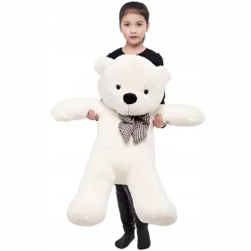  Mascota ursuleț alb Teck 100 cm