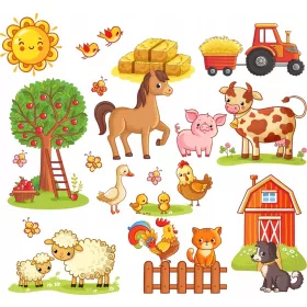  Autocolante ANIMALE FERMA ȚARA 50x100cm FM2