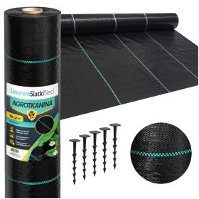    AGROTWOVEN 110G 1,1x50m PREMIUM UV 3% AGROTWOVEN MAT NEGRU + ȘINE