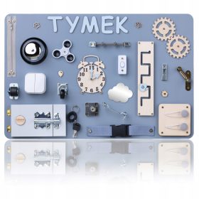    Placă de manipulare senzorială Montessori Nume mare XL GRATUIT