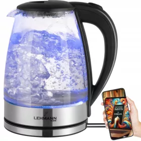    Lehmann Aqua Glass 10 ceainic electric 2200 W 2 l transparent
