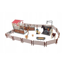  Cutie pentru cai, statie de spalat si figurine
