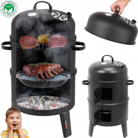    Afumătoarea metalică Lund Afumătoarea rotundă Acasă Mic MINI
