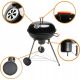  GRIL XXL Carbune cu CRUSUARA pe Roti BBQ Natural 57cm