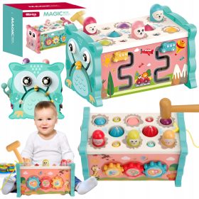    JUCĂRIE INTERACTIVĂ 8 în 1 CUTIE EDUCAȚIONALĂ MAGICĂ JOC CUBUFNIȚĂ TIGIĂ