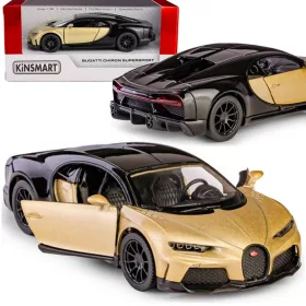    Mașină Kinsmart Bugatti Chiron Supersport KT5423W + CUTIA AUTO MODEL AUTO KINSMART