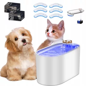    Cat Fountain Dog Waterer 3L Automatic Silent 30dB + 6 filtre
