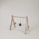  Stand educativ din lemn Baby Gym cu pandantive de pluș