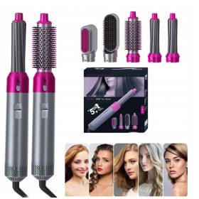    ondulator multifuncțional 5 în 1, uscător de păr, placă de îndreptat, ondulator, perie