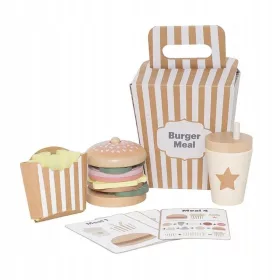  Jabadabado: Set de stivuire din lemn pentru burgeri