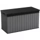  Cutie de gradina din plastic, 570 l, gri