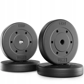    Set de greutati placa 4x5kg, sarcina bituminoasa, disc Trex Sport 20kg