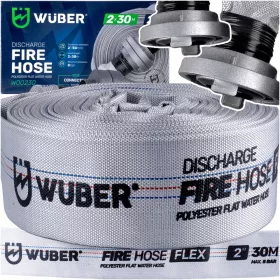    FURTUN DE INCENDIU PENTRU POMPA ALB FAST-FIX PUTERNIC LUNG PENTRU APA Fosa septica 2" 30M