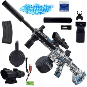    SIGUR MARE GEL BB PUSCĂ AUTOMATĂ PISTOL MUTRALĂ + Carte de autocolante, benzi desenate Shop_lolki