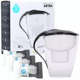    Dafi Astra Unimax ulcior filtrant 3 l negru + 3× Filtru ulcior pentru ulcior Dafi Unimax 1 buc.