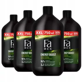    Gel de duș și baie Fa Men Xtreme Sport Energy Boost 3in1 4x750ml