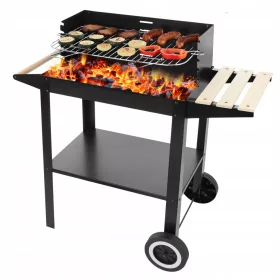  Gratar cu carbune de gradina pe roti + accesorii