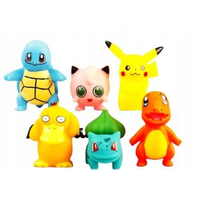    SET 6X FIGURINE POKEMON PIKACHU, BULBASAUR, CHARMANDER, SQUIRTLE, PSYDUCK