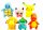  SET 6X FIGURINE POKEMON PIKACHU, BULBASAUR, CHARMANDER, SQUIRTLE, PSYDUCK