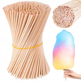    Dispozitiv de vată de zahăr Miracles on a stick Bețe de vată de zahăr Rotund de bambus 38 cm bej/maro 1 W
