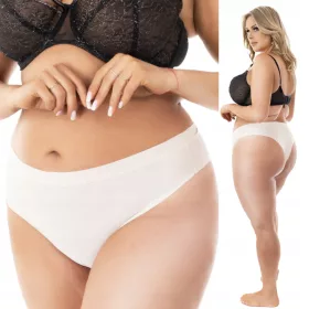    Thong Plus Size Ultra-neted Invizibil sub haine Ghet din bumbac