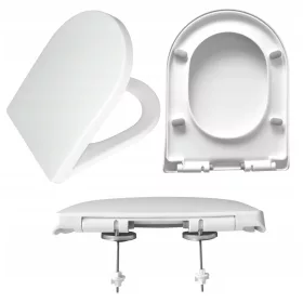  Scaun de toaleta Estiva Fast New, polipropilena alba