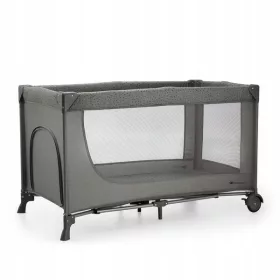    Patut de voiaj Kinderkraft 65 x 126 cm nuante de gri si argintiu