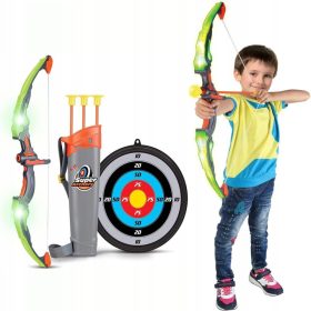    ARC LED Strălucitor CU SCUT ȘI SET DE TRAGERE ARROTS ARC + SCUT + SAGEȚĂ