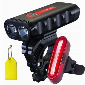    EX3MLY Iluminat pentru biciclete LAMPA SPATE MODURI DE LUMINA LARGE PRO BATERIE 1800 lm USB