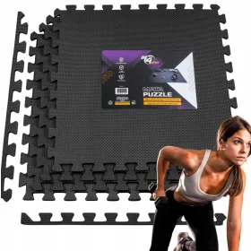  Covoraș echipament Be4Sport 60 cm x 60 cm negru