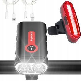    SET LUMINĂ BICICLETA LAMPĂ FATA PENTRU GINDON SPATE LAMPĂ ROTATIVĂ LED