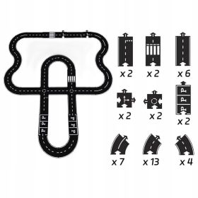  Drum cauciuc Sine auto - puzzle de 40 de piese