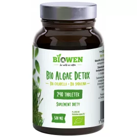   Detox Bio cu Alge Marine - Spirulina și Chlorella Ecologice, 240 Tablete, 500 mg
