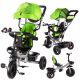  Statorul tricicletei crește cu copilul rotativ 3 în 1 verde