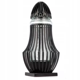  Lumanare artistica, ajurata, neagra, 40 cm