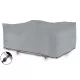 Husă Protecție Mobilier Grădină Impermeabilă Rezistentă Gri 250x150x75cm