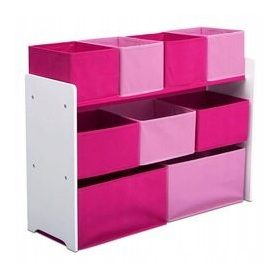    ROZ ALB ORGANIZATOR MARE BIBLIOGRAFIE CONTAINERE PENTRU COPII