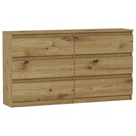    Comodă modernă Mobene 140 x 30 x 77 cm stejar artizanal mat