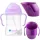  B.box Sticla Gelato cu pai mov BB00518 + Doidy Cup pentru invatat sa bei 200 ml violet