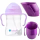  B.box Sticla Gelato cu pai mov BB00518 + Doidy Cup pentru invatat sa bei 200 ml violet