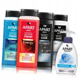    Apart gel de dus barbati 3in1 gel de igiena intima MIX Set 4+1