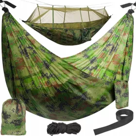  Hamac fara bara Iso Trade nuante de verde 150 kg 260 x 140