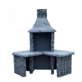  GRIL BETON semineu gradina colt armat nou frumos