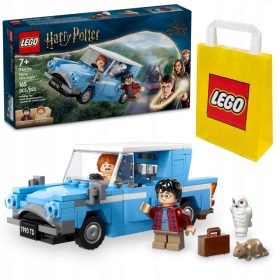    LEGO Harry Potter 76424 Flying Ford Anglia + sac de hârtie LEGO 6315786 galben 24x8x18 cm