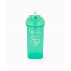  Cupă Twistshake 360m Green Bottle cu paie