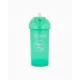  Cupă Twistshake 360m Green Bottle cu paie