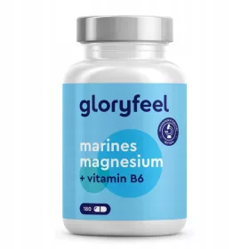   Capsule cu Magneziu Marin și Vitamina B6 de la Gloryfeel – 180 Capsule Vegan