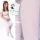  COLANTS DE COMUNION ALB OPENWORK PENTRU Fete JACQUARD Fenome