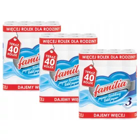 Hârtie Igienică FAMILIA 3W - Pachet Economic de 120 Role