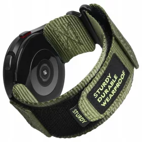    Curea tactică robustă de ceas din nailon C23 verde de 22 mm